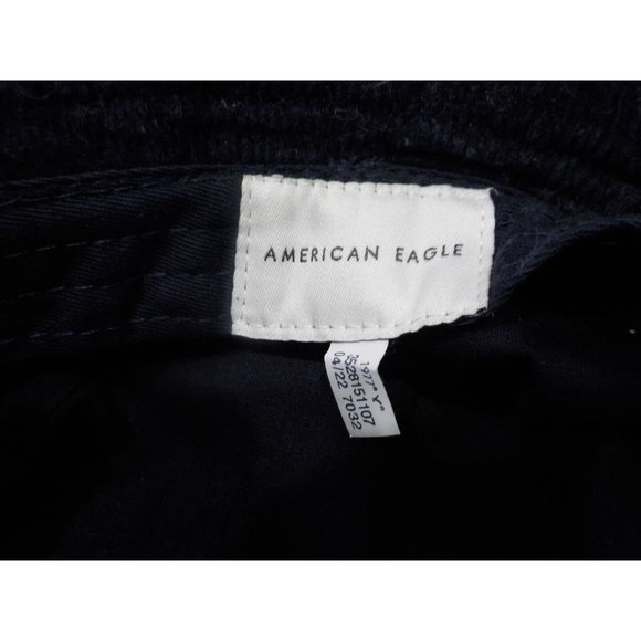 American Eagle Corduroy Bucket Hat Dark Blue Fashion Cap Size Medium / Large - Picture 6 of 6
